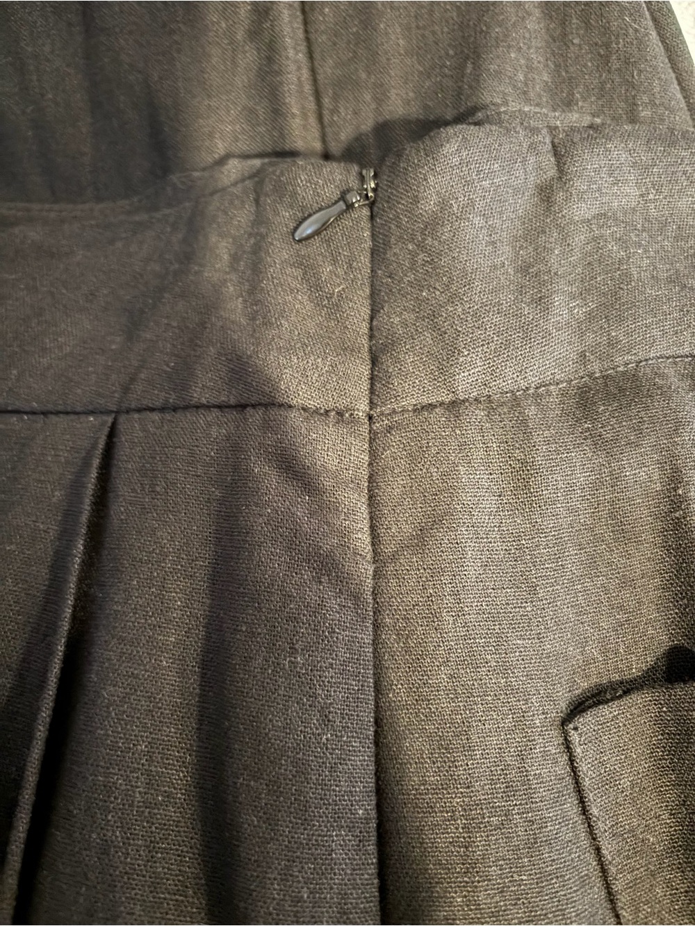7 For All Mankind High Waist Linen Wide Loose Leg Pants - Picture 4 of 12